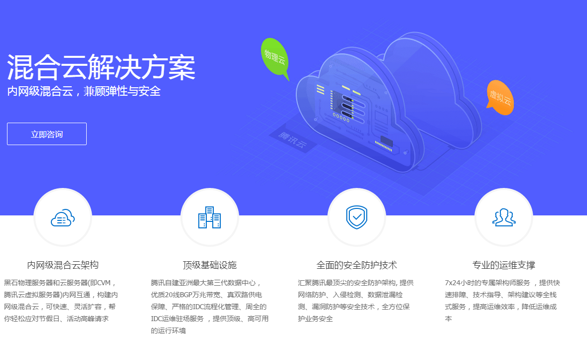 腾讯云主机混合云解决方案 腾讯云主机混合云解决方案