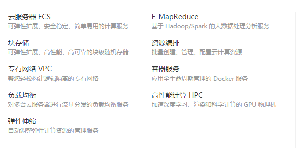 阿里云主机产品系列 阿里云主机产品系列